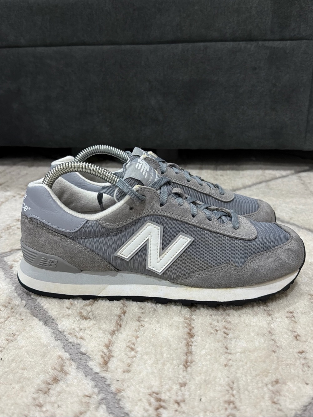 New Balance 515 Womens Size 8.5 Gray White Athletic Casual Walking Sneakers